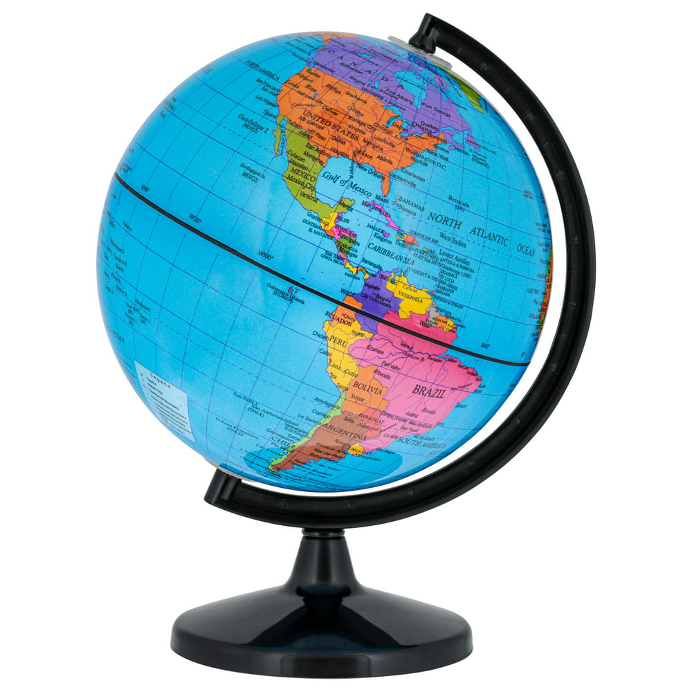 a toy globe.